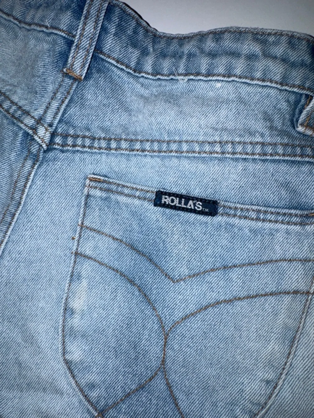 ROLLA'S Dusters High-Rise Slims‎ Light Blue Distressed Denim Shorts
